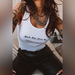 NWOT Rebel Soul Collective Back Up Fitted Tank